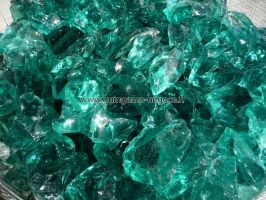 Verre pilé 50/150 turquoise