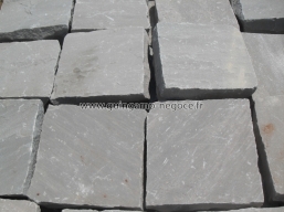 Pavé en grès gris d'Inde, 14x14x3/5