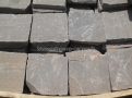 Pavé en grès multicouleurs d'Inde, 14x14x3/5